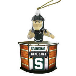 Item 401213 thumbnail MICHIGAN STATE GAME OF THE DAY ORNAMENT