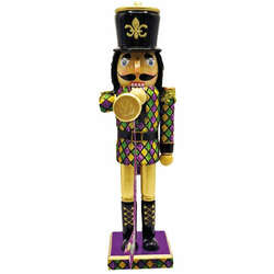 Item 401236 Mardi Gras Buglar Nutcracker