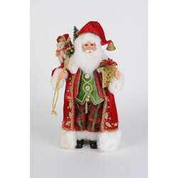 Item 403006 thumbnail Lighted Traditional Tartan Santa Figure