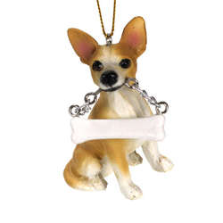Item 407106 Chihuahua With Bone Ornament
