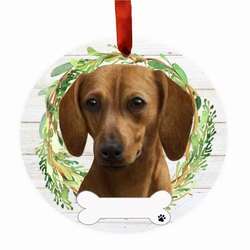 E&S Pets Holiday Christmas Ornament Ball Shatterproof NEW Greyhound Brindle Dog 