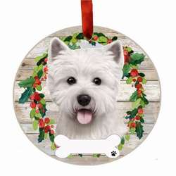 Item 407352 Westie Wreath Ornament