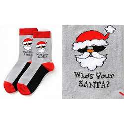 Item 408602 Who's Your Santa? Women's Crew Socks