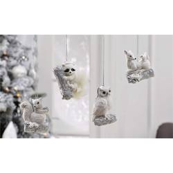 Item 408715 White/Silver Wildlife Ornament
