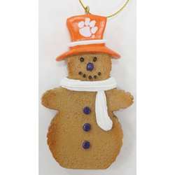 Item 416009 Clemson University Tigers Cookie Dough Snowman Ornament