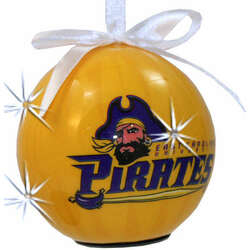 Item 416059 East Carolina University Pirates LED Flashing Ball Ornament