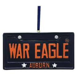 Item 416116 Auburn University Tigers License Plate Ornament