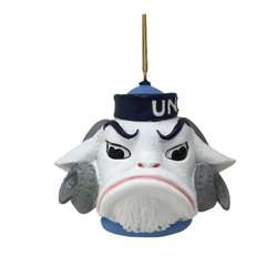 Item 416135 University of North Carolina Tar Heels Mascot Head Ornament