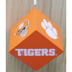 Item 416140 Clemson University Tigers Cube Ornament