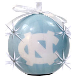 Item 416224 University of North Carolina Tar Heels LED Flashing Ball Ornament