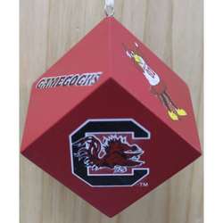Item 416234 University of South Carolina Gamecocks Cube Ornament