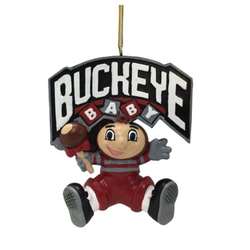 Item 416272 Ohio State University Buckeyes Baby Mascot Ornament