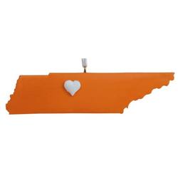 Item 416293 University of Tennessee Volunteers Knoxville Heart Ornament