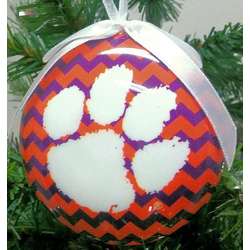 Item 416300 Clemson University Tigers Chevron Ornament