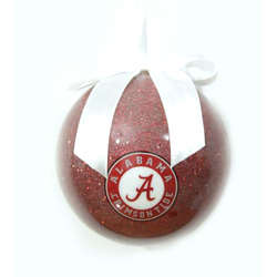 Item 416320 University of Alabama Crimson Tide Glitter Ball Ornament