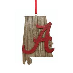 Item 416336 University of Alabama Crimson Tide Map Ornament