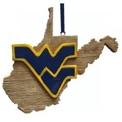 Item 416350 West Virginia University Mountaineers Map Ornament