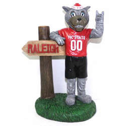 Item 416400 North Carolina State University Wolfpack Mascot With Sign
