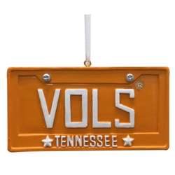 Item 416409 University of Tennessee Volunteers License Plate Ornament