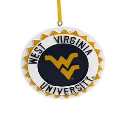 Item 416424 West Virginia University Mountaineers 3D Logo Ornament