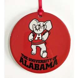 Item 416425 University of Alabama Crimson Tide Mascot Disc Ornament