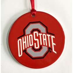 Item 416430 Ohio State University Buckeyes Mascot Disc Ornament