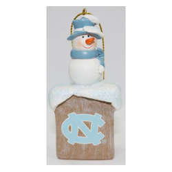 Item 416437 Unc Tar Heels Snowman Ornament
