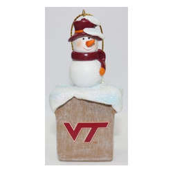 Item 416442 Virginia Tech Hokies Snowman Ornament