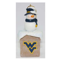Item 416443 West Virginia University Mountaineers Snowman Ornament