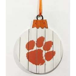 Item 416445 Clemson University Tigers Slat Board Ball Ornament
