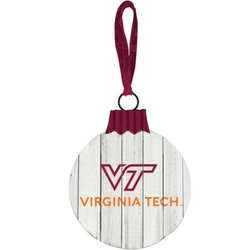 Item 416449 Virginia Tech Hokies Slat Board Ball Ornament