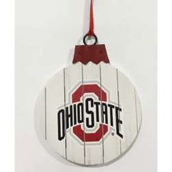 Item 416454 Ohio State University Buckeyes Slat Board Ball Ornament