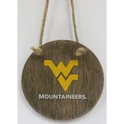 Item 416473 West Virginia University Mountaineers Disc Ornament
