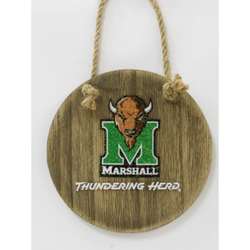 Item 416474 Marshall University Thundering Herd Mascot Disc Ornament