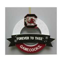 Item 416537 South Carolina Wreath With Banner Ornament