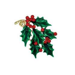 Item 418146 Holly Leaf Christmas Pin