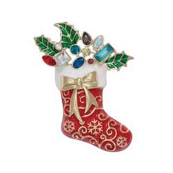 Item 418188 thumbnail Christmas Stocking With Crystal Pins