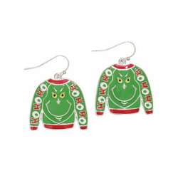 Item 418283 thumbnail Hohoho Grinch Sweater Earrings