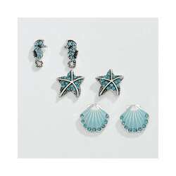 Item 418311 thumbnail Sea Horse Starfish Shells Earrings