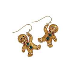 Item 418410 Holiday Gingerbread Man Earrings