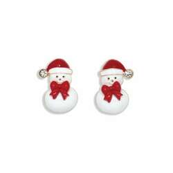 Item 418431 thumbnail Dandy Snowmen With Bow Ties Earrings