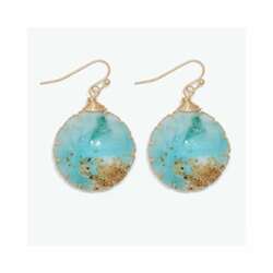 Thumbnail Sandy Beach Drop In Gold Earrings
