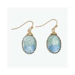 Item 418496 thumbnail Ocean Blue Drops In Gold Earrings