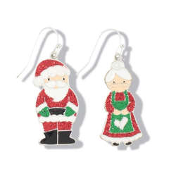 Item 418591 Mr. and Mrs. Claus Earrings