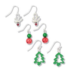 Item 418594 Christmas Trio Earrings