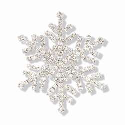 Item 418611 Crystal Snowflake Pin