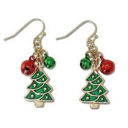 Item 418663 Tree W Jingle Bells Earrings