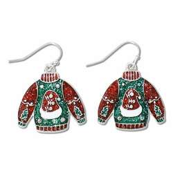 Item 418666 Santa Hoho Sweater Earrings