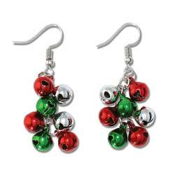 Item 418671 Linked Holiday Bell Drops Earrings