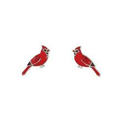 Item 418676 Red Cardinals Post Earrings